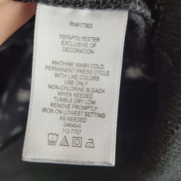 Olsenboye Pullover‎ Womens L Hoodie Charcoal Fleece Drawstring Bottom - Picture 5 of 12